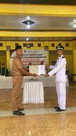 Pengambilan Sumpah/Janji Kepala Urusan Tata Laksanan Kalurahan Jerukwudel 